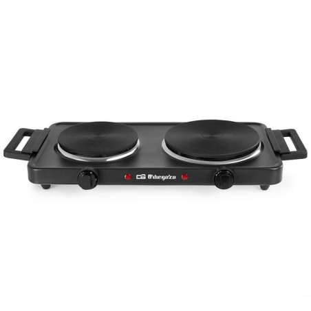 Cocina eléctrica orbegozo pe2855 2 placas 155 y 185mm 1000w 1500w