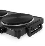 Cocina eléctrica orbegozo pe2855 2 placas 155 y 185mm 1000w 1500w