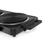 Cocina eléctrica orbegozo pe2855 2 placas 155 y 185mm 1000w 1500w