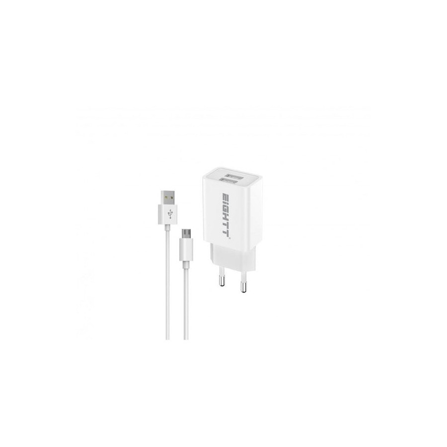Eightt cargador ecw-m smartphone tablet micro usb 5v 2.4a