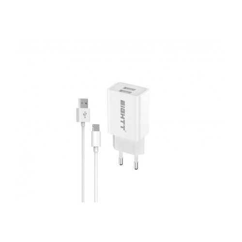 Eightt cargador ecw-ip smartphone tablet lightning 5v 2.4a