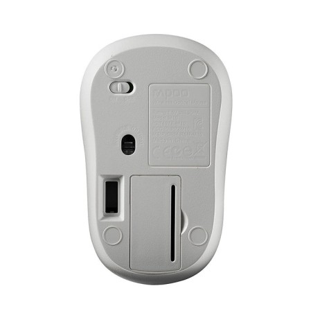 Ratón óptico inalámbrico rapoo m10 plus blanco