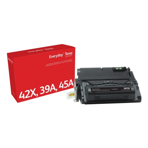 Tóner de cartucho negro equivalente a hp 42x / 39a / 45a