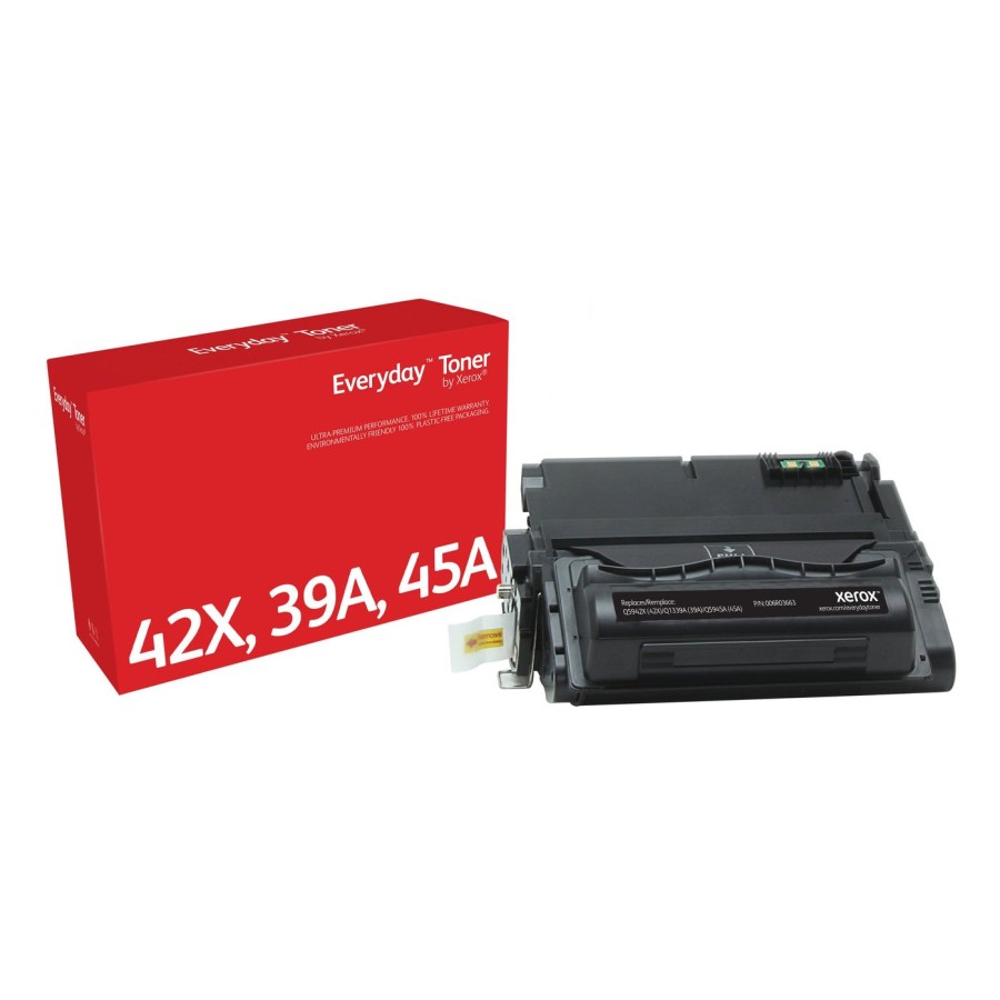 Tóner de cartucho negro equivalente a hp 42x / 39a / 45a