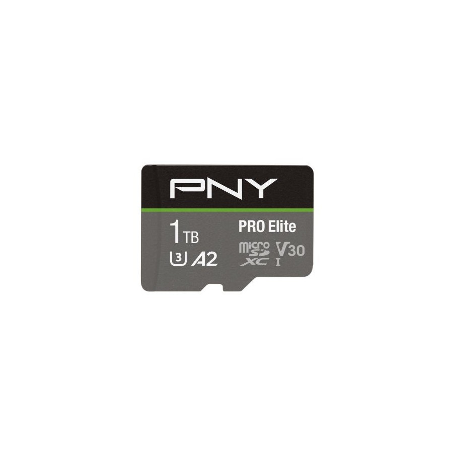 Sd microsd xc card 1tb pny pro elite r100mb/s w90mb/s v30a2