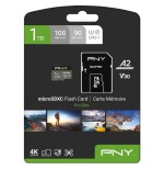 Sd microsd xc card 1tb pny pro elite r100mb/s w90mb/s v30a2