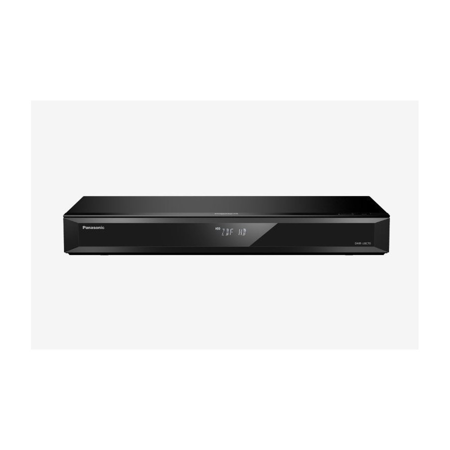 Panasonic reproductor blu-ray negro, sintonizador twin hd, 500gb, ultrahd / 4k