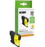 Kmp b78y tintenpatrone yellow kompatibel m. brother lc-1100 y