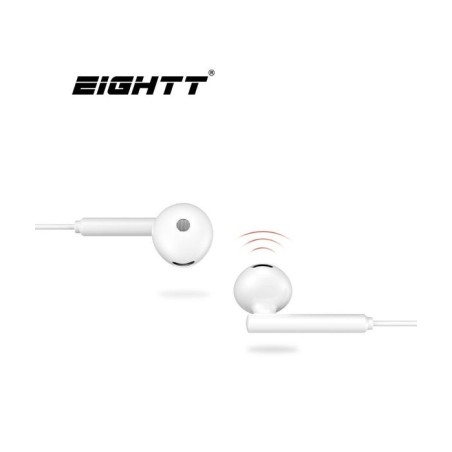 Eightt auriculares eaur-hu con micrófono hu y control de volumen