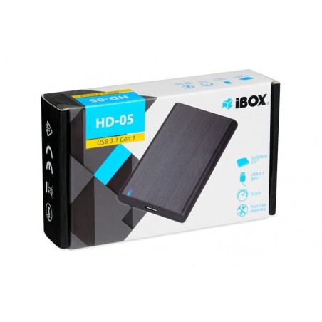 I-box caja externa usb 3.1 gen.1 para disco duro/ssd 2.5  hd-05 negro