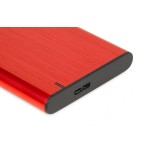 I-box caja externa usb 3.1 gen.1 para disco duro/ssd 2.5  hd-05 rojo