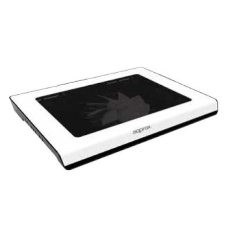 Approx base refrigeradora appnbc06w para portatiles hasta 15.6\1 1x ventilador 14cm 2x led azul 2xusb