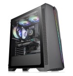 Caja pc thermaltake torre atx h350 tg rgb negro cristal templado/1xvent 120mm incluido ca-1r9-00m1wn-00