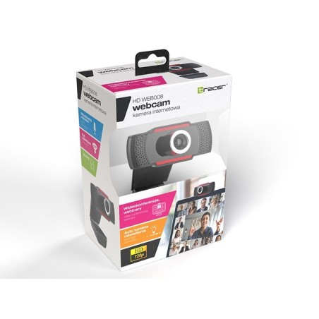 Cámara web tracer hd web008 1280x720p usb 2.0 negro