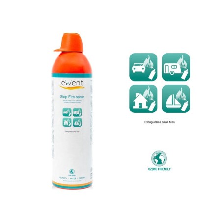 Ewent spray extintor fuego, ideal coches, caravanas, camiones ewent spray extintor fuego, ideal coches, caravanas, camiones