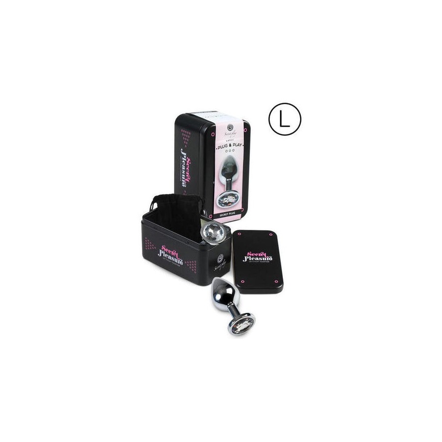 Secretplay - plug anal transparente l
