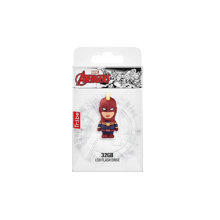 Pendrive tribe 2.0 16gb capitan marvel