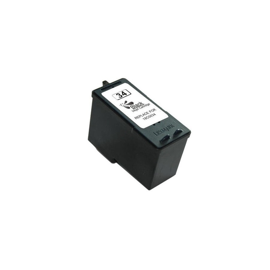 Tinta remanufacturado para lexmark 34 negro  18c0034e