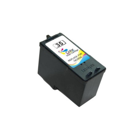 Cartucho de tinta remanufacturado para lexmark 35 tricolor  18c0035e