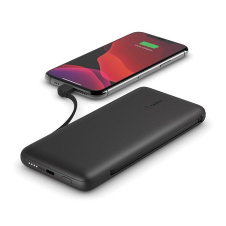 Powerbank belkin bpb006btblk usb-c 10k cable integrados lightning usb-c