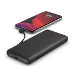 Powerbank belkin bpb006btblk usb-c 10k cable integrados lightning usb-c