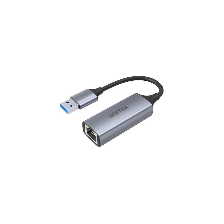 Adaptador unitek usb a rj45 gris u1309a