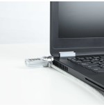 Tooq cable de seguridad universal con combinacion para portatiles - bloqueo de 4 digitos - acero 4.5mm - longitud 1.50m