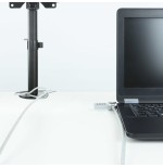 Tooq cable de seguridad universal con combinacion para portatiles - bloqueo de 4 digitos - acero 4.5mm - longitud 1.50m