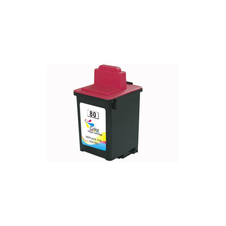 Tinta remanufacturado para lexmark 80 tricolor  12a1980e