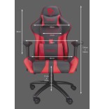 Talius silla vipper gaming black/orange, 4d, butterfly, base metal, ruedas 60mm nylon, gas clase 4, 2 almo
