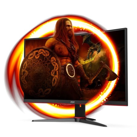Monitor aoc 23.6" c24g2ae gaming curvo  full hd/ multimedia/ negro