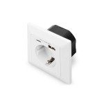 Digitus da-70615 toma de enchufe con 2 puertos usb