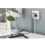 Digitus da-70615 toma de enchufe con 2 puertos usb