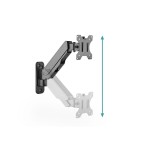 Digitus soporte monitor montaje en pared con gaspresor 17-32in 8kg