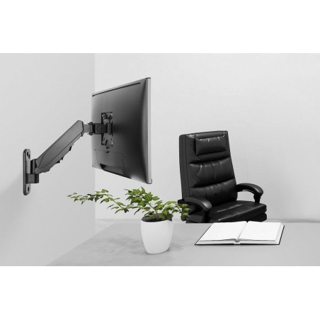 Digitus soporte monitor montaje en pared con gaspresor 17-32in 8kg