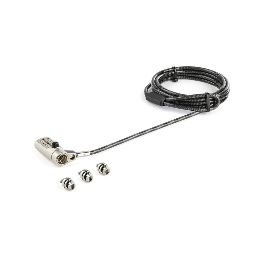 Cable de seguridad k-slot nano 2 m (6.6 ft.) laptop cable lockcabl 4-digit k-slot nano wedge