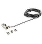 Cable de seguridad k-slot nano 2 m (6.6 ft.) laptop cable lockcabl 4-digit k-slot nano wedge