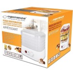 Deshidratador de alimentos esperanza 250 w  blanco transparente ekd004