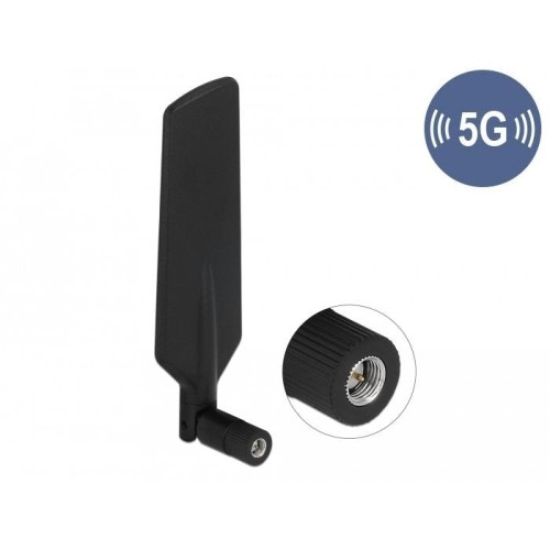 Delock antena 5g lte macho sma -1 - 3 dbi omnidireccional