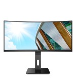 Monitor profesional curvo aoc cu34p2a 34'/ wqhd/ multimedia/ negro