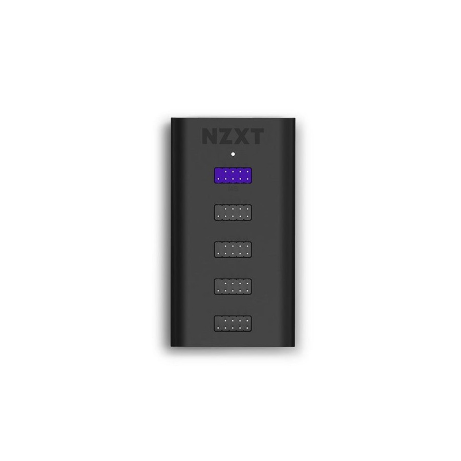 Concentrador usb nzxt ac-iusbh-m3, interno, salida 4xusb 2.0, entrada 1xusb 2.0, 1xsata, cuerpo magnetico cerrado, negro