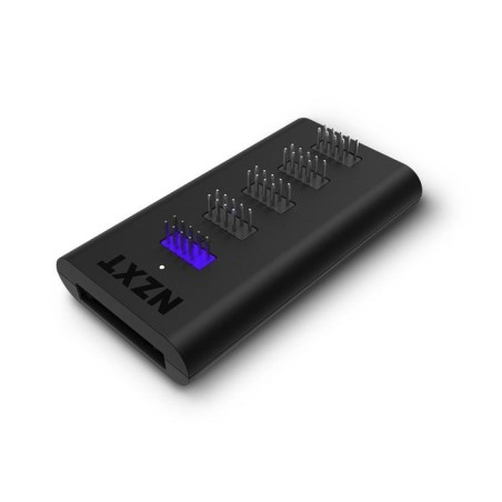 Concentrador usb nzxt ac-iusbh-m3, interno, salida 4xusb 2.0, entrada 1xusb 2.0, 1xsata, cuerpo magnetico cerrado, negro