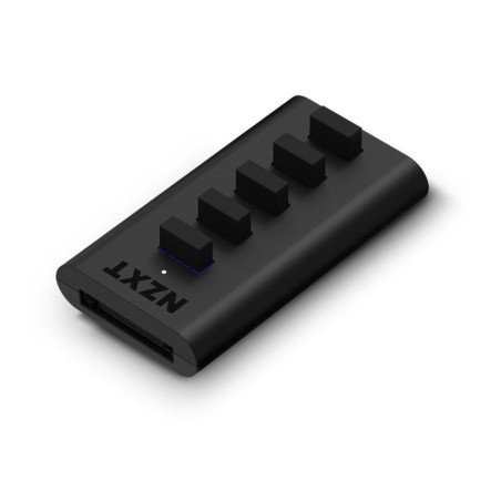 Concentrador usb nzxt ac-iusbh-m3, interno, salida 4xusb 2.0, entrada 1xusb 2.0, 1xsata, cuerpo magnetico cerrado, negro