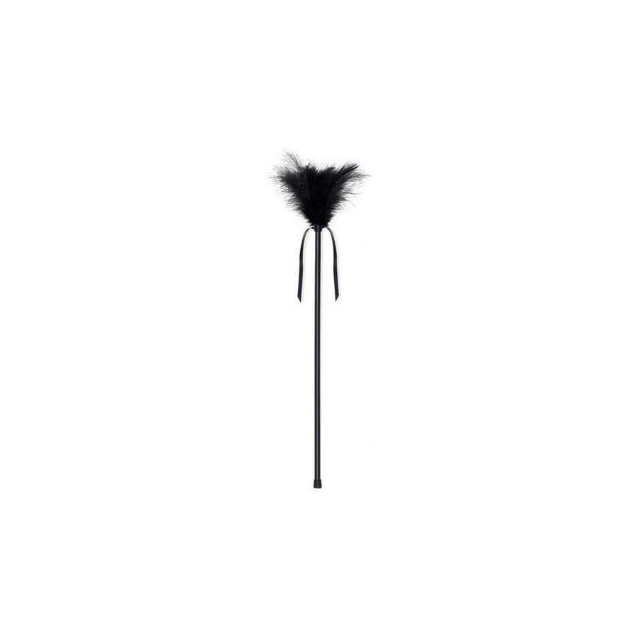 Secretplay - plumero plumas negro 40 cm
