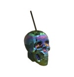 Taza skull cup oil slick