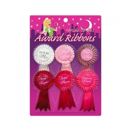 Broche bride to be award ribbons