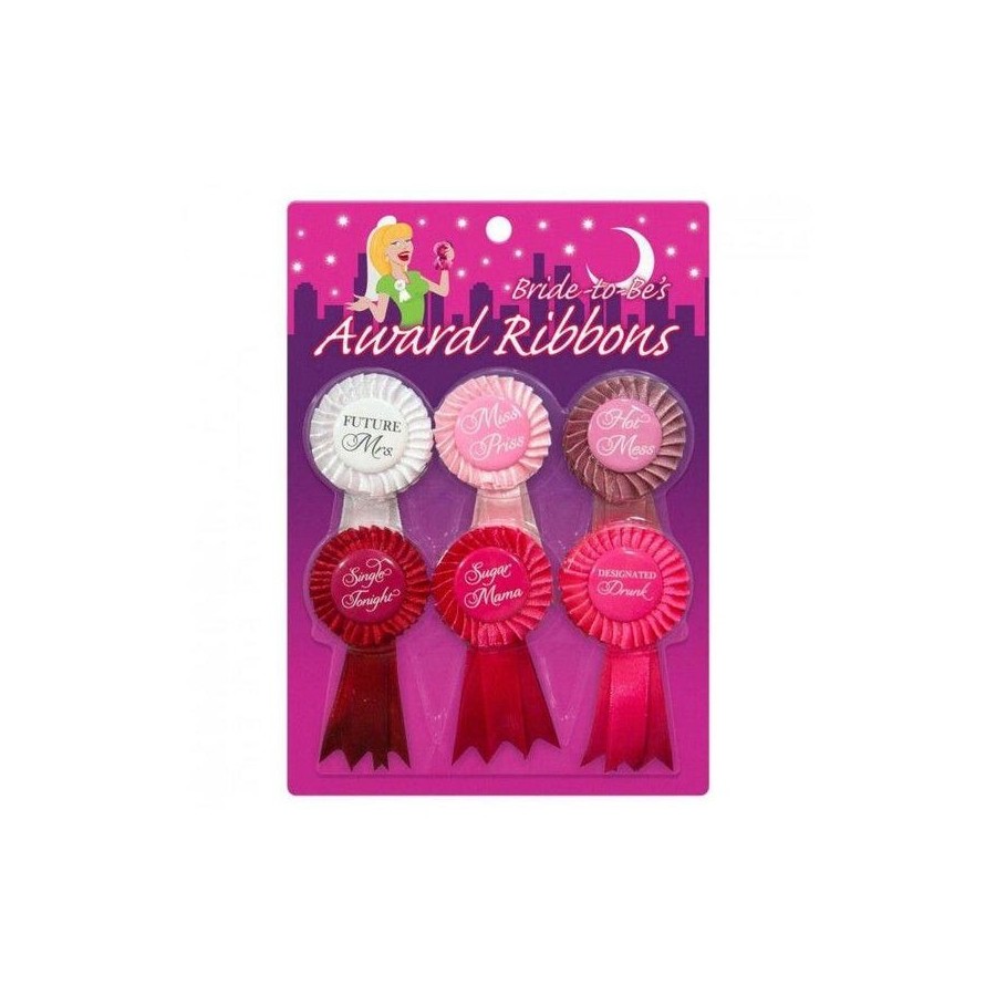 Broche bride to be award ribbons