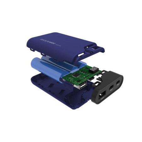 Batería externa realpower pb-7500c azul noche, usb c