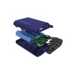 Batería externa realpower pb-7500c azul noche, usb c