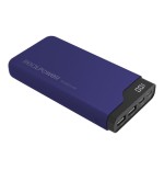 Batería externa realpower pb-15000c azul medianoche, usb c